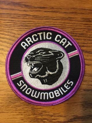 Arctic Cat Snowmobiles - Rare Vintage Embroidered Sew - On 5” Purple/black Patch