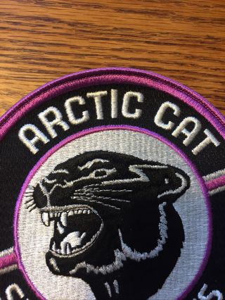 ARCTIC CAT SNOWMOBILES - RARE Vintage Embroidered Sew - On 5” Purple/Black Patch 3