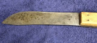 Antique Vtg6”Blade LAMSON&GOODNOW Sharp Thin CarbonButcher Knife 5pin Wooden Hdl 3