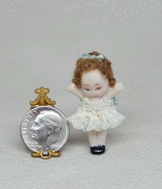 Vintage Darling Porcelain Little Girl Toy Doll Artisan Dollhouse Miniature 1:12