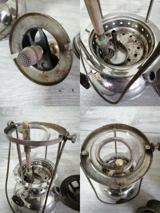 Vintage Rare Optimus 200 1550 pressure lanterns and Juwel camp stove 4