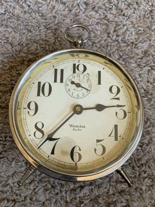 Antique Vintage Big Ben Alarm Clock Please See Desc.
