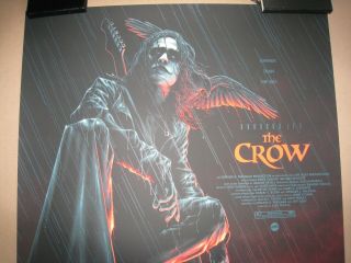 Matt Ryan Tobin THE CROW Limited Edition Screen Print.  Rare Mondo.  Brandon Lee 4