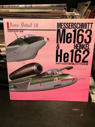 49.  Aero Detail 10: Messerschmitt Me 163 & Heinkel He 162 Rare (1994) Vg