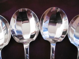 LOVELY SET OF 6 ANGORA SILVER PLATED EPNS FRUIT SPOONS 3