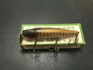 Vintage Old Wooden Creek Chub 700 Pikie - - Fishing Lure W/ Box