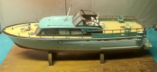 Rare 1953 Marx Chris Craft Constellation Cruiser Model Kit Yacht Boat 31”