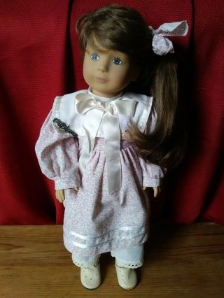 Vintage Early Gotz Girl Doll,  18 " Vinyl Cloth Body With Sasha Like Painted Eyes