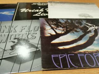 Joblot 5 X Prog Rock Lp Records Inc.  Rare Bird,  Pink Floyd,  Genesis,  Uriah Heep
