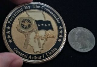 Rare 4 Star General Lichte Amc Usaf Us Air Force Material Command Challenge Coin