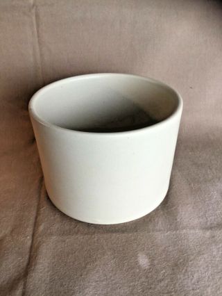 Rare Gainey Ceramics La Verne Ca C - 6 Matte White Archietectual Pottery Pot