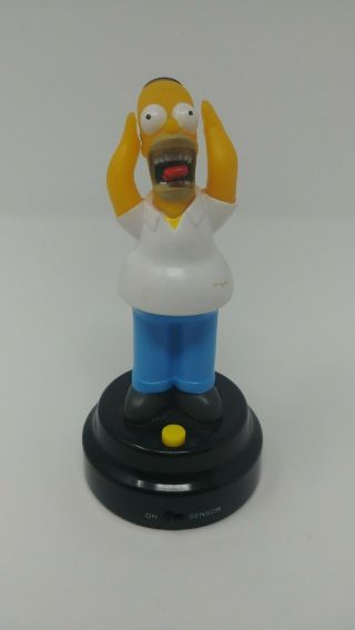 Homer Simpson Dashboard Talking Figurine Gemmy Industries Simpsons Rare 2004