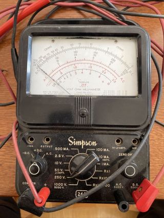 Vintage Simpson 260 Series 3 Analog Volt - Ohm - Milliammeter Vom