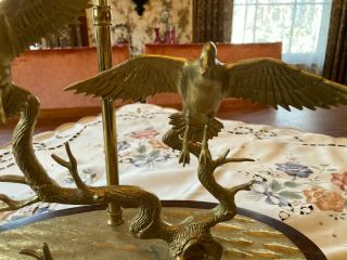 Rare Donald W Mcdonald Vintage Sports Lamps Flying Ducks 230 Table Lamp 3