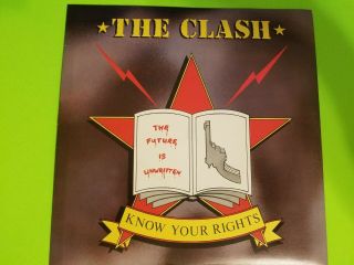 The Clash Know Your Rights Sticker Rare 82 Uk Wave Cbs A 2309