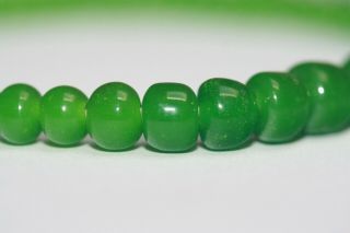Antique Chinese Imperial Jade Peking Glass Beads Necklace W/ Orignal Clasp