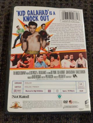 Kid Galahad (DVD,  2005) RARE OOP Elvis Presley MGM 2
