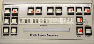 Rare Museum Item Braille Display Processor VTEK BDP - 20 (Will Ship WorldWide) 2