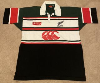 Rare Canterbury Zealand All Blacks Steinlager Rugby Jersey Shirt Size Xl Htf
