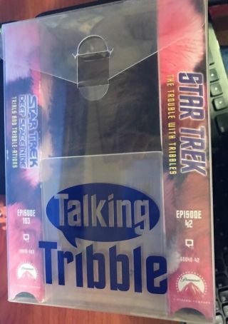 Star Trek Talking Tribbles Gift Set 2 Vhs & Tribble Rare Htf