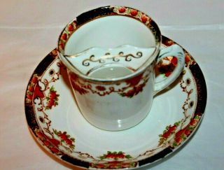 Vintage Victorian Collectible,  Mustache Cup And Saucer,  Sutherland China,  U.  K.