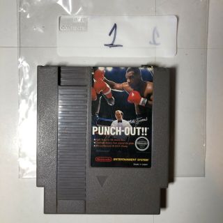 Rare - Nes Mike Tyson Punch Out W/ White Bullets Cleaned Great
