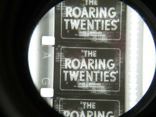 16mm ROARING TWENTIES (1939).  Rare film noir B/W Feature Film. 5