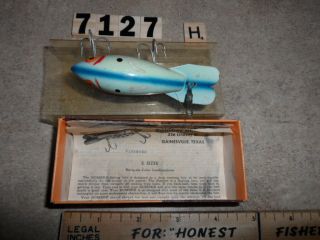 T7126 H Vintage Wood Bomber Fishing Lure