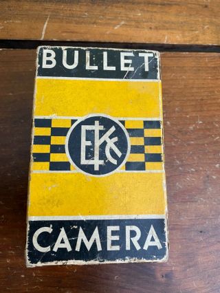 Antique Eastman Kodak Bullet Camera With Box And Manuals
