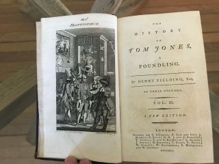 Antique Book (1792) The History Of Tom Jones,  A Foundling Vol.  Iii - London