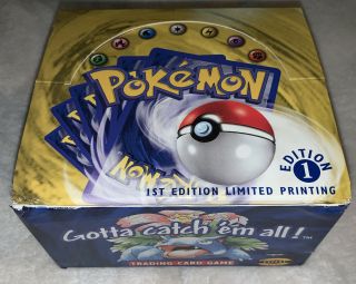 Pokemon Card 1st Edition Base Set Booster Box Empty Shadowless English Rare