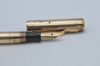Lovely Rare Vintage Mabie Todd Swan Leverless 9ct Gold Hallmarked Fountain Pen
