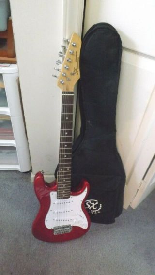 Good Looking Sx Vintage Series Mini Strat Style Electric Guitar With Bag