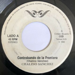 Chalino Sanchez - Contrabando En La Frontera Rare Norteño Cintas Acuario 1990