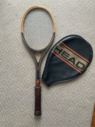 Vintage Rare 70s Amf Head Vilas Wood Tennis Racquet Racket W Cover