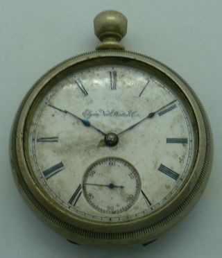 Antique Elgin 7 Jewel Grade 97 Size 18 Key Wind Pocket Watch