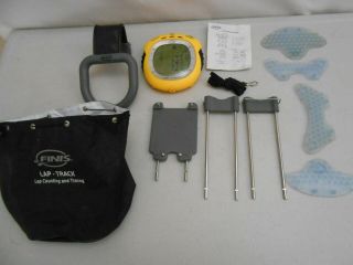 Rare Finis Lap Track Underwater Timing Swim Computer / Accessories And Carry Bag