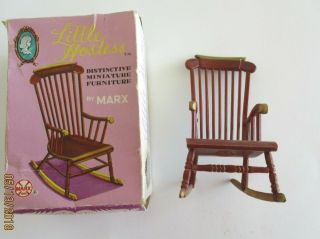 Marx Little Hostess Rocking Chair Vintage Dollhouse Furniture Plastic