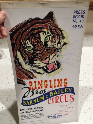 Rare Ringling Bros Barnum & Bailey Circus 1956 Press Book No.  43 Illus