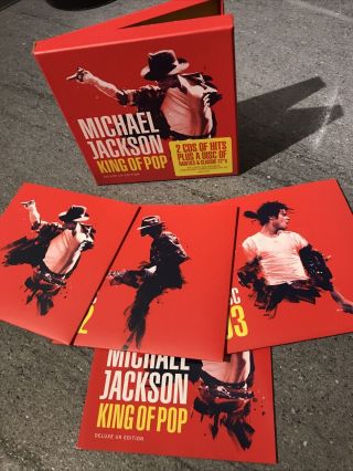 Michael Jackson King Of Pop Rare Deluxe Uk Edition 3 Cd Set Remixes