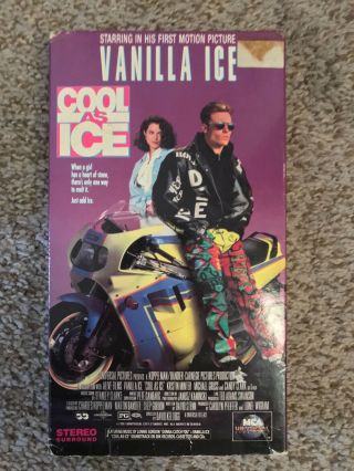 Cool As Ice (vhs 1991) Rare,  Vanilla Ice,  Oop