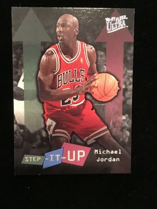 Jordan 96/97 Fleer Ultra Step It Up (rare Card)