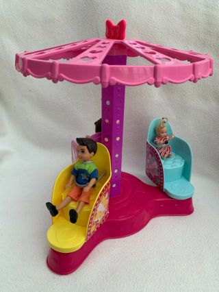 Barbie Mattel Rare Vintage Carousel Including Barbie Happy Family Dolls