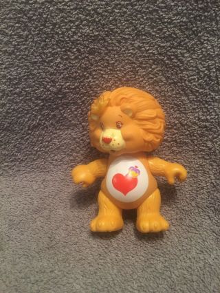 Vintage Kenner 1985 Care Bears Cousins Brave Heart Lion Poseable Pvc Figure
