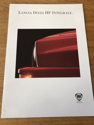 Rare Lancia Delta Hf Integrale Evo Ii 1993 - 94 Uk Market Sales Brochure