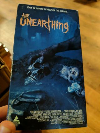 Horror Vhs The Unearthing Vhs Prism Entertainment Rare Filipino Horror