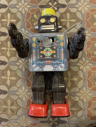 Fighting Robot,  Made By Horikawa,  Japan 1962,  Rare Tin Toy Robot From Golden Era