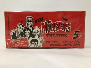 1964 Leaf The Munsters Card Pack Display Box Empty Very Rare