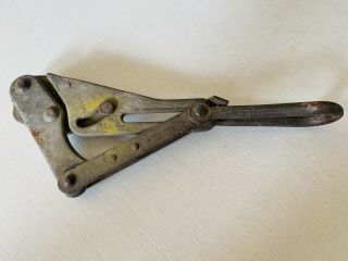 Antique Klein 1613 Wire Cable Puller Tool Chicago Grip