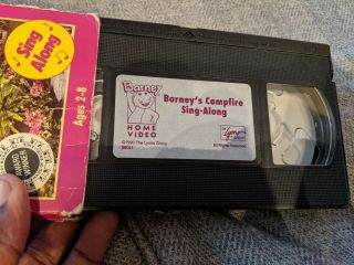 Barney ' s Campfire Sing - along VHS Movie VCR Video Tape RARE 3